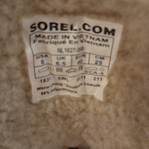 Sorel Tivoli Winter Outdoor Boots Waterproof Insulated Women’s Size 8 - Picture 12 of 13